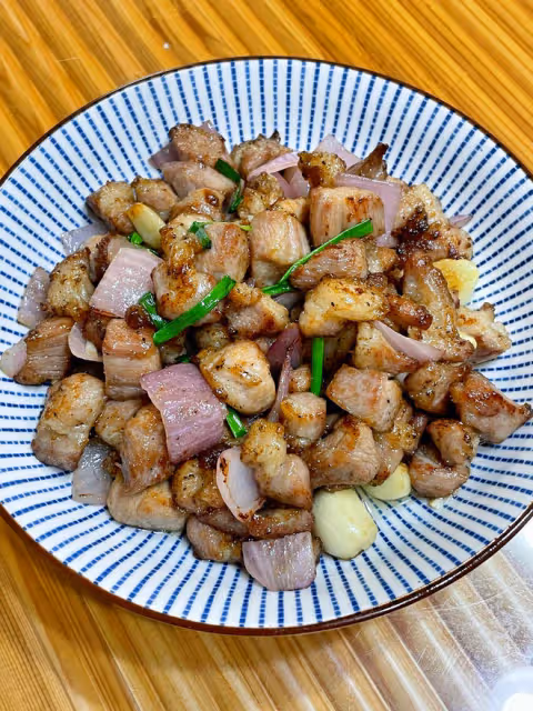 蒜香豬肉粒