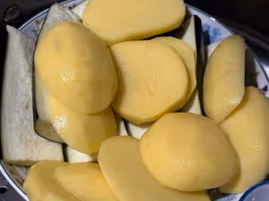 土豆茄子拌雞蛋