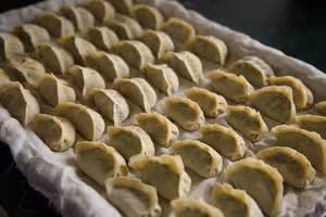 韭菜雞蛋蝦仁三鮮餃子