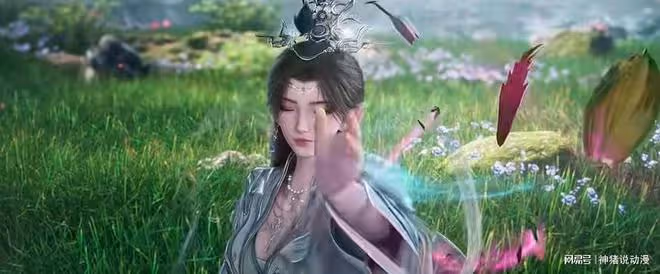 仙逆劇場版:李慕婉為愛人煉丹,與王林大秀恩愛,白衣長裙好美