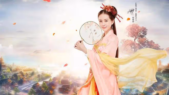 9位女明星絕美執扇，劉亦菲趙麗穎美如畫，陳都靈楊冪令人心動