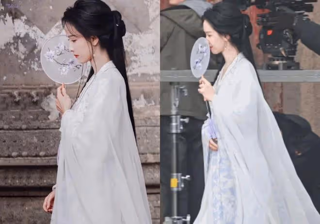 9位女明星絕美執扇,劉亦菲趙麗穎美如畫,陳都靈楊冪令人心動