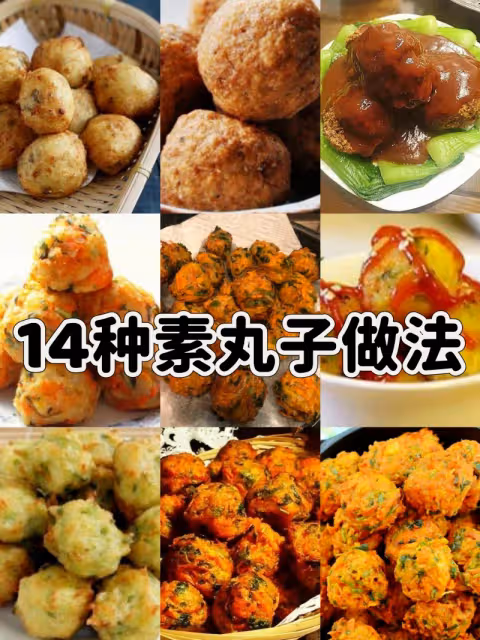 14種素丸子做法，好吃極了‼️