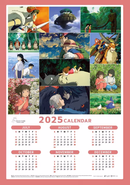 吉卜力歡度40周年送年曆海報！真人版《神隱少女》現身拚場