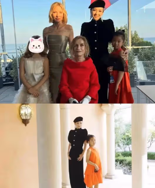 章子怡帶女兒看醬園弄首映!10歲醒醒穿公主裙好美,母女互動有愛