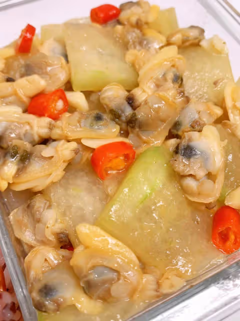 今日菜譜：冬瓜蛤蜊肉