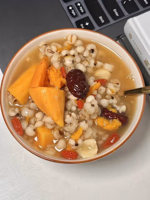 紅薯薏米蓮子湯！
