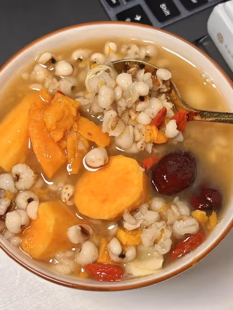 紅薯薏米蓮子湯！
