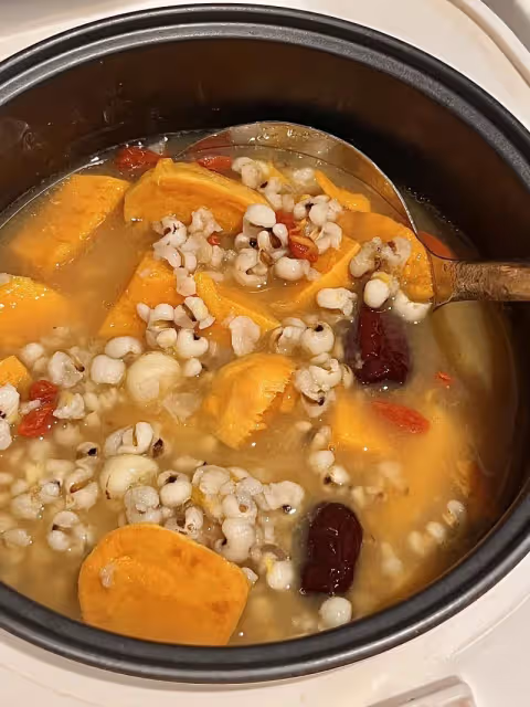 紅薯薏米蓮子湯！