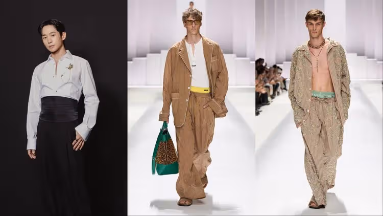 男裝周｜丁海寅現身Dolce & Gabbana大秀　西裝、腰封造型超帥