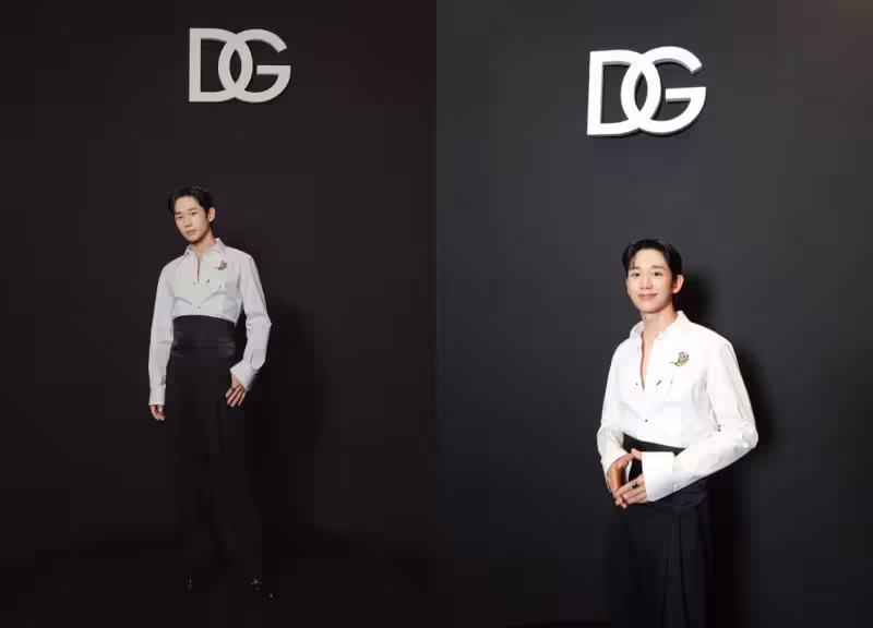 男裝周｜丁海寅現身Dolce & Gabbana大秀　西裝、腰封造型超帥