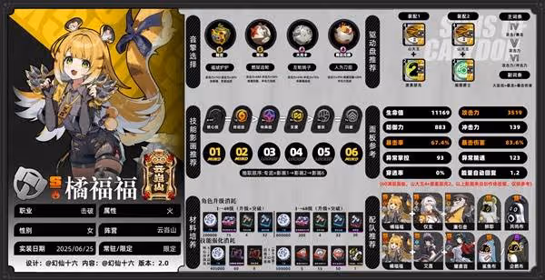 《絕區零》橘福福一圖流培養攻略