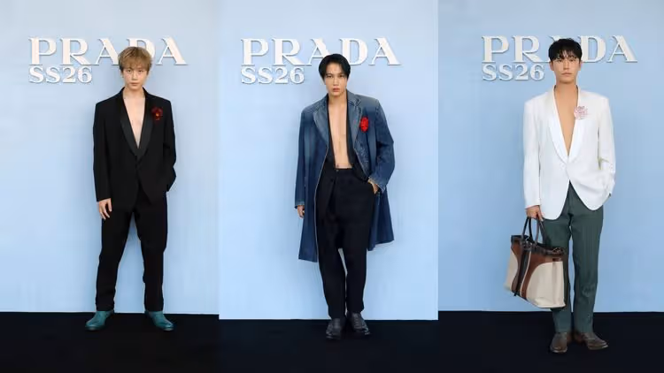 男裝周｜KAI大露胸肌腹肌來看秀　PRADA亂世中尋找和諧與自由