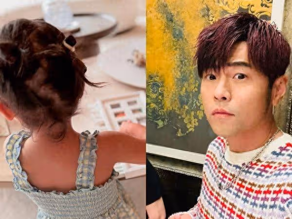 周杰倫曬3歲愛女萌照！Jacinda「綁小髮髻」網驚認：是爸爸綁的嗎
