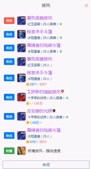 WLK懷舊服P5階段:增強薩BIS裝備搭配推薦