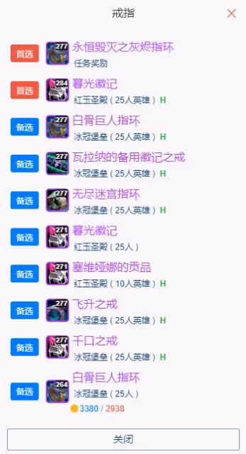 WLK懷舊服P5階段:增強薩BIS裝備搭配推薦