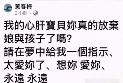 S媽凌晨發文呼喚大S入夢，怎料評論區罵聲一片:想她就下去找她！