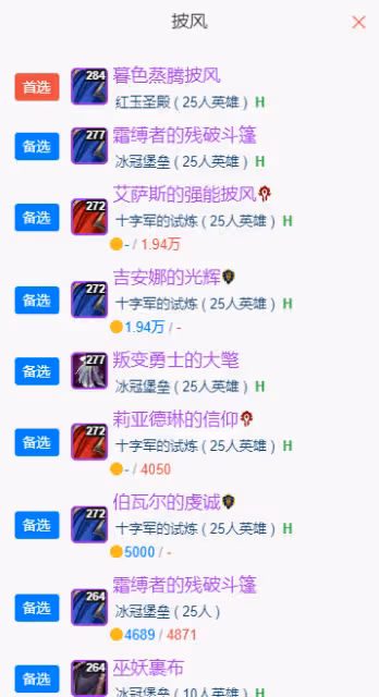 WLK懷舊服P5階段:霜火法BIS裝備搭配推薦