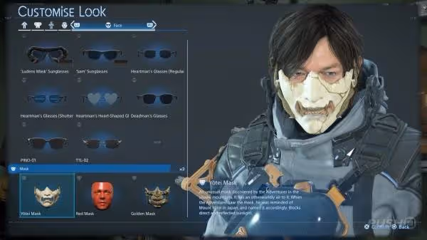 《死亡擱淺2》全面具圖鑑及獲取方法