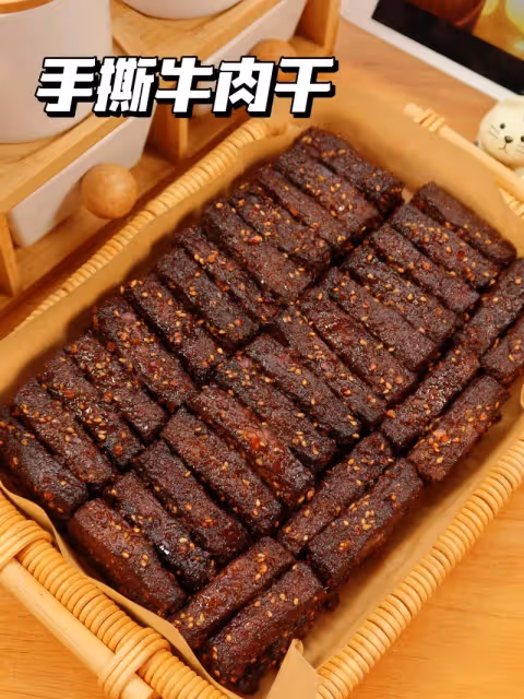 懶人版低脂手撕牛肉乾❗️一口拉絲、越嚼越香