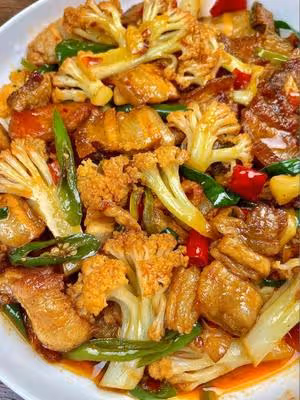 火爆川香乾鍋花菜下飯
