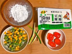 鹹鴨蛋黃做的蟹黃豆腐