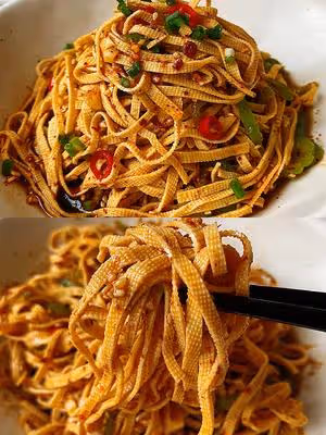 開胃爽口的涼拌豆腐絲