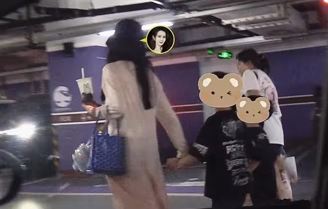 劉詩詩捧奶茶帶兒子現身車庫，脖子不再僵硬甚至含胸駝背好稀奇