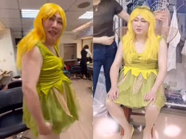 趙正平首穿女裝!穿高跟鞋露白皙美腿「狂飆髒話」 妖媚畫面全場笑哭