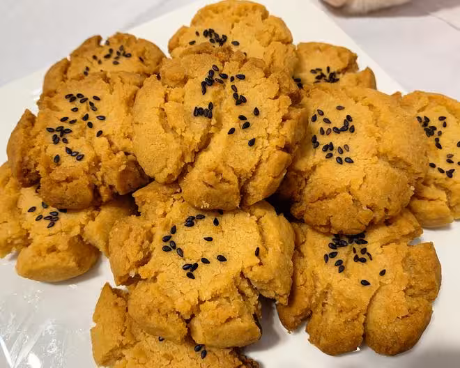 酥到掉渣‼️桃酥～玉米油版！超簡單✌️