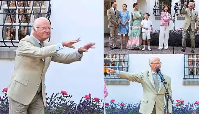 瑞典國王卡爾十六世79歲仍舞動,公主維多利亞笑翻現場!