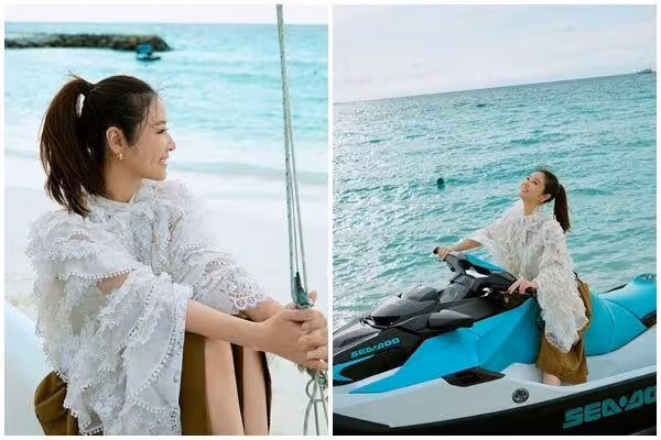 林心如海邊度假曬美照「泄49歲真實狀態」! 網看暈:根本是25歲