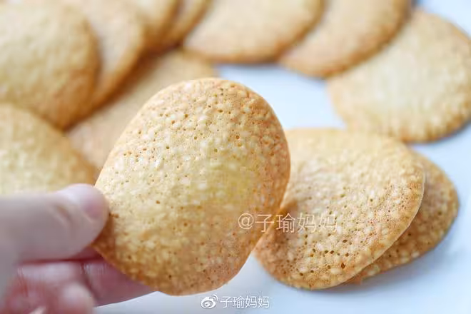 芝麻薄脆蛋白餅乾