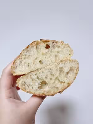 完全不揉的Ciabatta