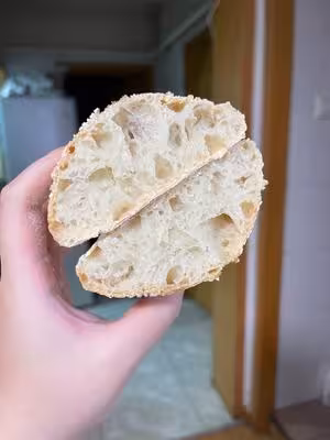 完全不揉的Ciabatta