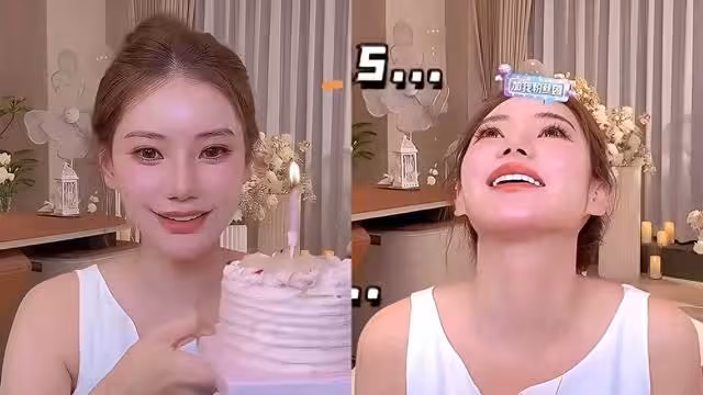 汪小菲兒女「端蛋糕慶生Mandy」 眼眶泛紅直播全放送