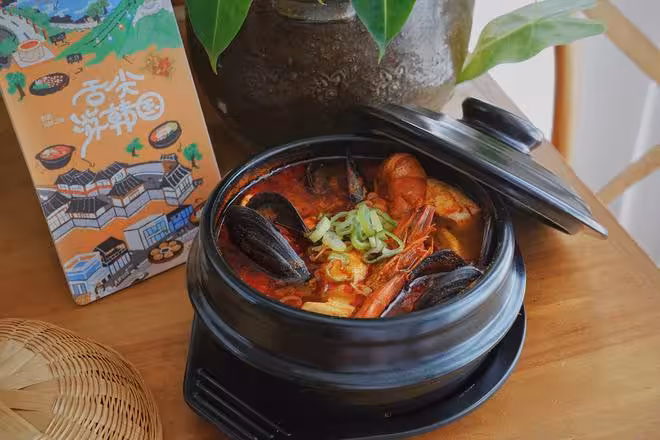 韓國草堂海鮮嫩豆腐湯