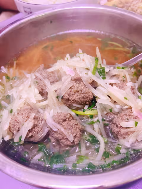 冬之暖湯「牛肉丸子蘿蔔絲湯」
