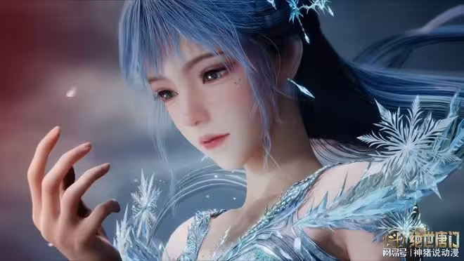 斗羅大陸:雪女新建模曝光,又清純又強大,還直接影響了帝天