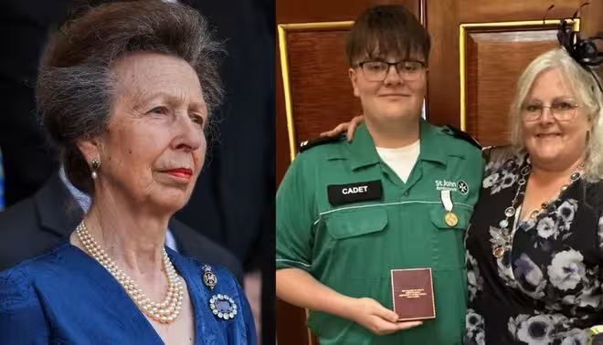 英國公主動情落淚!16歲少年一年內2次救母,獲封「平民英雄」!