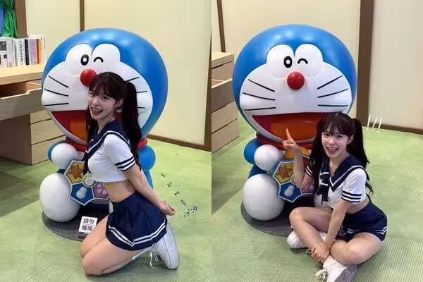 李多慧頂雙馬尾「解放短版水手服」! S身材曲線全泄引網暴動