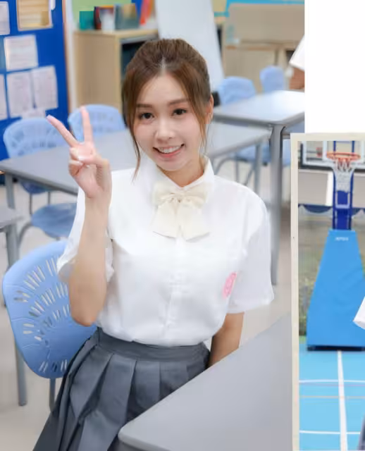 從小美到大!TVB戀綜女神中學清純照曝光!32歲再穿校服仍青春十足