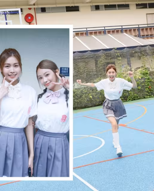 從小美到大！TVB戀綜女神中學清純照曝光！32歲再穿校服仍青春十足