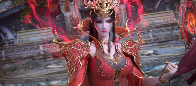 四美女合力大戰天魔蟒,青鱗已用出底牌,美杜莎一個動作好吸引人