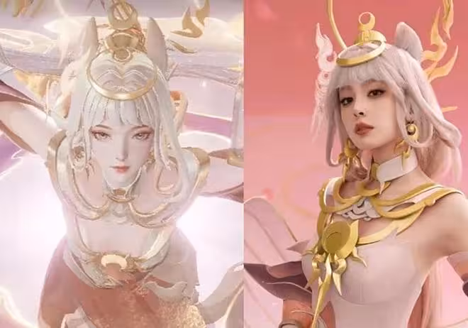 當女明星cos王者榮耀,戚薇御姐天花板,賈玲畫風突變!