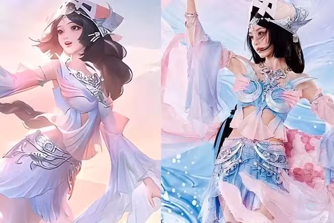當女明星cos王者榮耀,戚薇御姐天花板,賈玲畫風突變!