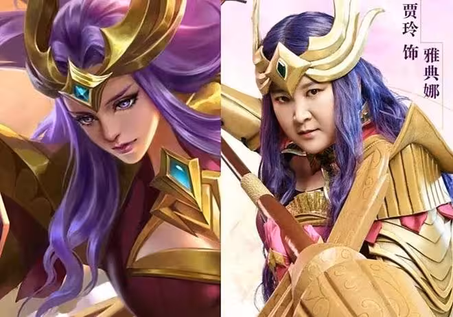 當女明星cos王者榮耀,戚薇御姐天花板,賈玲畫風突變!