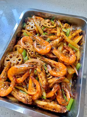 干鍋雞翅香辣蝦🍤