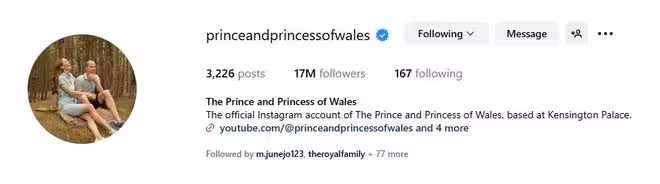 威廉凱特Instagram粉絲突破1700萬,特朗普到訪助力人氣飆升!