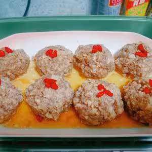秋天最合適吃蓮藕——蓮藕蒸肉丸